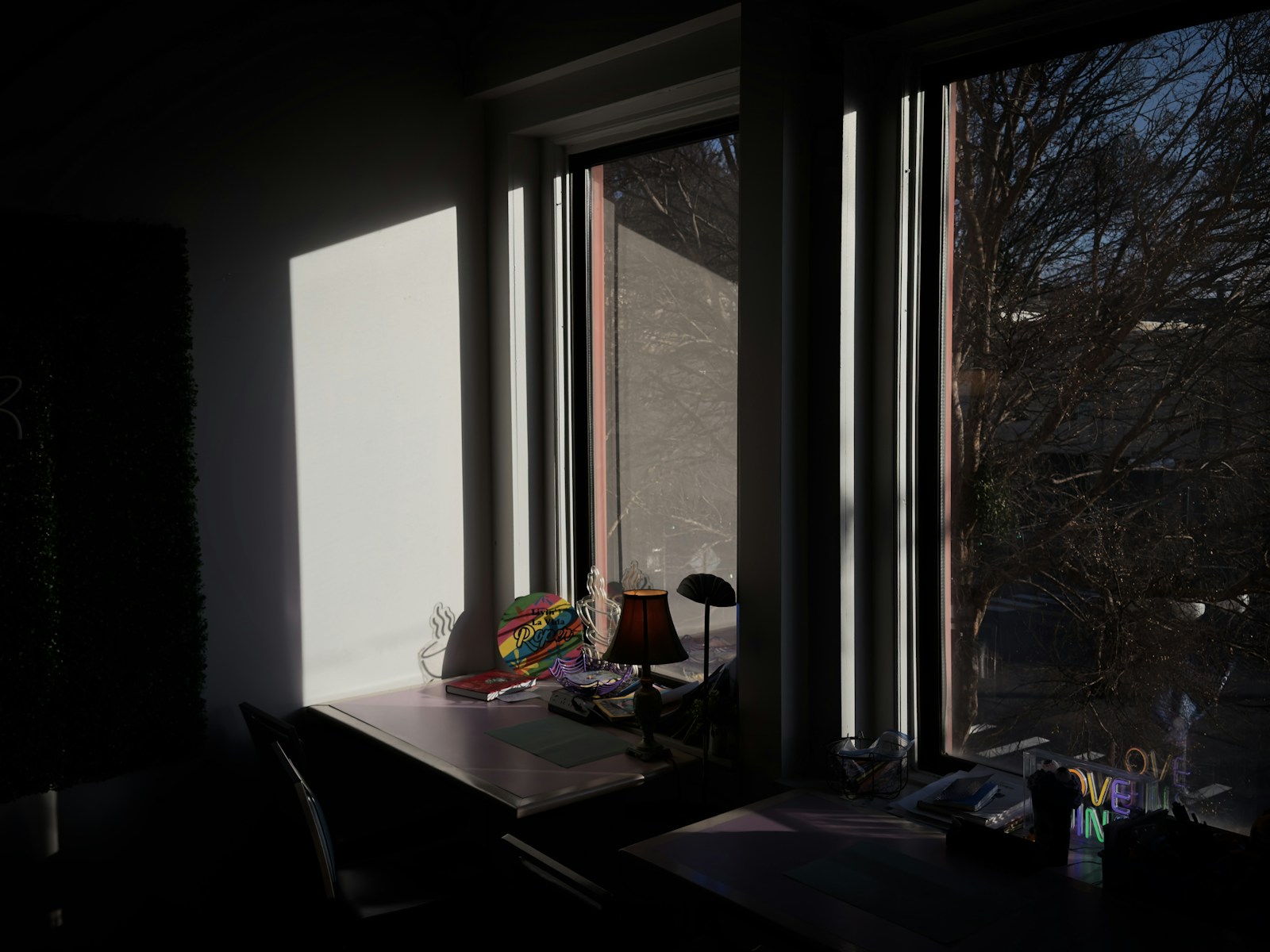 Warm afternoon light across a quiet writing desk